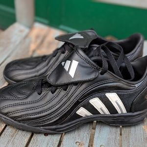 Boys Adidas Black & White Cleats Size 4.5M NWOT